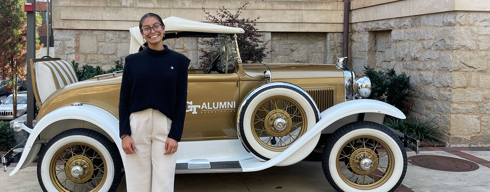Photo of GT student with Wreck