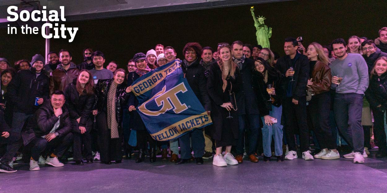 Group of young GT alumni in NYC