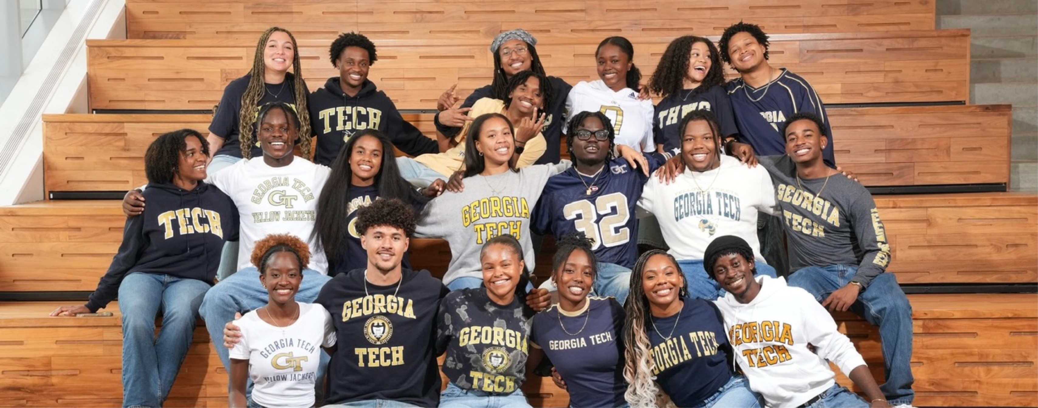 Group of students posing