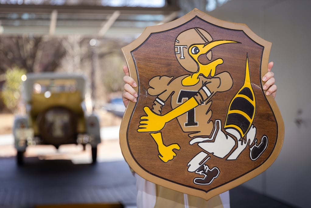 emblem with old buzz on it