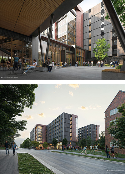 renderings of new dorm at Georgia Tech