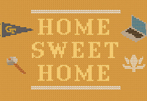 Home sweet home graphic