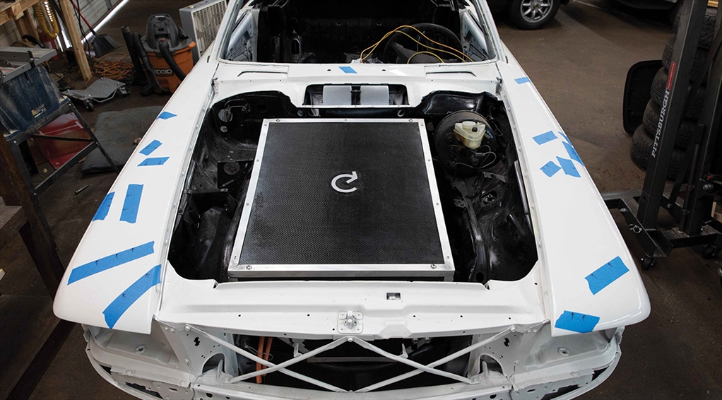 Car with a new engine