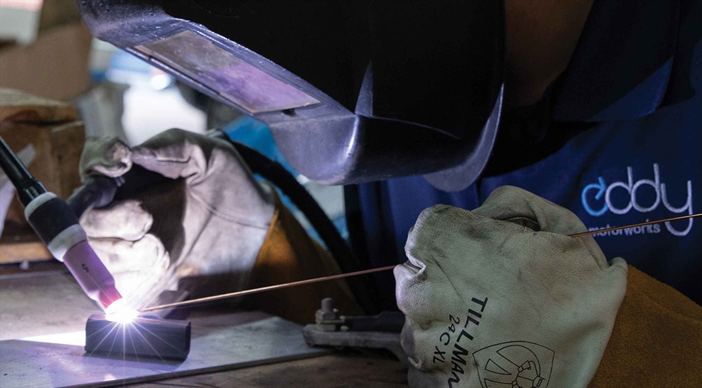 Welder working