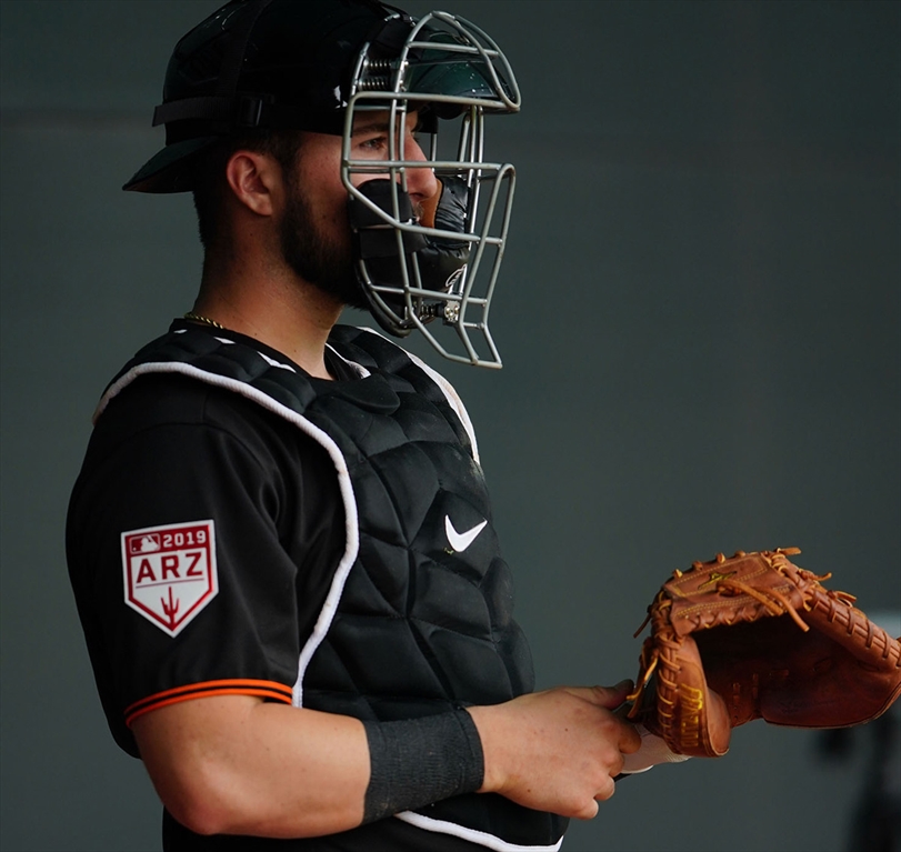 Joey Bart in baseball uniform