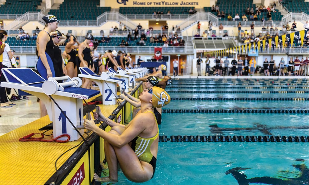 swimming and diving